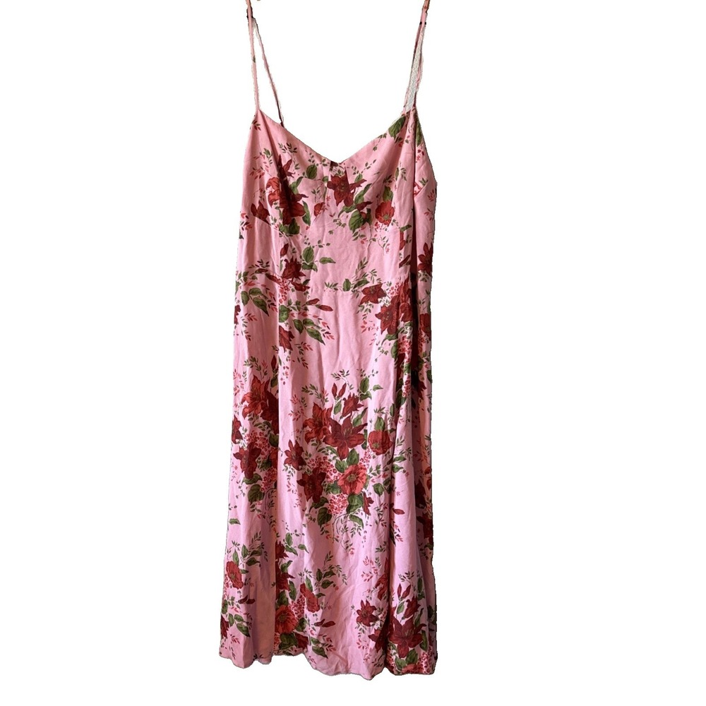 Reformation Women's Pink Floral Sleeveless Slit Maxi Dress Size 16